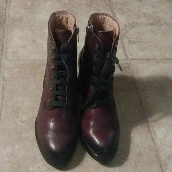 Pikilonos Platform Lace Up Calfskin Leather Boots with Studs US Size 37 - Picture 6 of 12